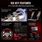 PXN V10 Ultra Direct Drive Racing Wheel with 2 Pedals – No Shifter - Image 12