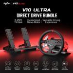 PXN V10 Ultra Direct Drive Racing Wheel with 2 Pedals – No Shifter - Image 9