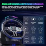 PXN V9 Gen2 Racing Wheel with Pedals & Shifter – 900° / 270° Rotation - Image 17