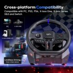 PXN V900 Gen2 Vibration Racing Wheel with 2 Pedals – 900° / 270° Rotation - Image 6
