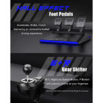PXN V99 FFB Racing Wheel with Pedals & Shifter – 900° / 270°, Force Feedback - Image 17