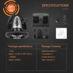PXN V3 Pro Racing Wheel with Pedals – 180° Linear Steering, No Dead Ends (Black) - Image 14