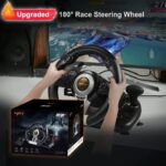 PXN V3 Pro Racing Wheel with Pedals – 180° Linear Steering, No Dead Ends (Black) - Image 13