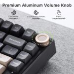 Royal Kludge R75 75% Wired Mechanical Gaming Keyboard – QMK/VIA, K Silver Linear Switch, Hot-Swappable, Gasket Mount, RGB (Phantom) - Image 3