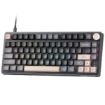 Royal Kludge R75 75% Wired Mechanical Gaming Keyboard – QMK/VIA, K Silver Linear Switch, Hot-Swappable, Gasket Mount, RGB (Phantom) - Image 2
