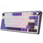 Royal Kludge R75 75% Wired Mechanical Gaming Keyboard – QMK/VIA, K Silver Linear Switch, Hot-Swappable, Gasket Mount, RGB (Blackberry Mousse) - Image 2