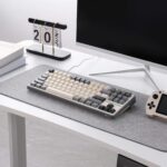 Royal Kludge R87 Pro 75% TKL Wired Mechanical Gaming Keyboard – QMK/VIA, RGB, Hot-Swappable Creamy Switch, Gasket Mount, 88 Keys (Half Grey) - Image 4