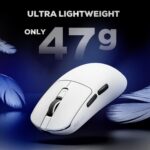 Royal Kludge M3 Tri-Mode Wireless Gaming Mouse – PixArt PAW3950, 30000 DPI, 8000Hz, 47g Ultra-Lightweight, BT / 2.4G / USB-C, Programmable (Panda) - Image 4