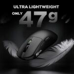 Royal Kludge M3 Tri-Mode Wireless Gaming Mouse – PixArt PAW3950, 30000 DPI, 8000Hz, 47g Ultra-Lightweight, BT / 2.4G / USB-C, Programmable (Dark Night) - Image 3