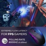 Royal Kludge M3 Tri-Mode Wireless Gaming Mouse – PixArt PAW3950, 30000 DPI, 8000Hz, 47g Ultra-Lightweight, BT / 2.4G / USB-C, Programmable (Dark Night) - Image 8