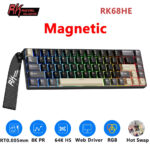 Royal Kludge RK68 HE 65% Hall Effect Magnetic Gaming Keyboard – Wired RGB, Mint Magnetic Switch, Hot-Swappable, 8000Hz Rapid Trigger (Phantom) - Image 2