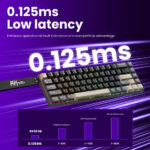 Royal Kludge RK68 HE 65% Hall Effect Magnetic Gaming Keyboard – Wired RGB, Mint Magnetic Switch, Hot-Swappable, 8000Hz Rapid Trigger (Phantom) - Image 5