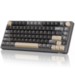 Royal Kludge M75 75% Tri-Mode Wireless Mechanical Keyboard – OLED Smart Display, Cream Switch, Hot-Swappable, Gasket Mount, RGB (Phantom) - Image 2