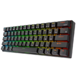 Royal Kludge RK61 60% Tri-Mode Wireless Mechanical Gaming Keyboard – Red Linear Switch, Hot-Swappable, Bluetooth / 2.4G / USB-C, Per-Key RGB (Black) - Image 2