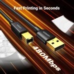 UGREEN 10351 USB 2.0-A to USB-B Printer Cable – Male-to-Male, 3m - Image 2