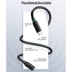 UGREEN 10387 USB-C Gen2 5A Extension Cable – Male-to-Female, 1m (Black) - Image 12