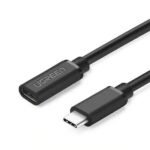 UGREEN 10387 USB-C Gen2 5A Extension Cable – Male-to-Female, 1m (Black) - Image 2