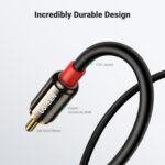 UGREEN 10590 3.5mm to 2RCA Audio Cable – Male-to-Male, 3m (Black) - Image 2