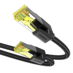 UGREEN 10643 Cat 7 Ethernet Cable, Pure Copper, Braided – 15m (Black)