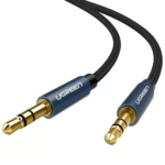 UGREEN 10686 3.5mm Audio Cable, Gold-Plated, Braided – Male-to-Male, 1.5m (Blue) - Image 3