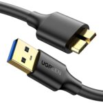 UGREEN 10840 USB 3.0-A to Micro USB 3.0 Cable – Male-to-Male, 0.5m (Black)