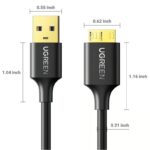 UGREEN 10841 USB 3.0-A to Micro USB 3.0 Cable – Male-to-Male, 1m (Black) - Image 2