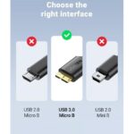 UGREEN 10841 USB 3.0-A to Micro USB 3.0 Cable – Male-to-Male, 1m (Black) - Image 8