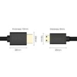 UGREEN 11167 Mini HDMI to HDMI 4K Cable – Male-to-Male, 1.5m (Black) - Image 2