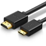 UGREEN 11167 Mini HDMI to HDMI 4K Cable – Male-to-Male, 1.5m (Black)