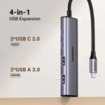 UGREEN 15395 USB-C Hub – 2× USB-A + 2× USB-C, 5Gbps - Image 2