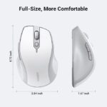 UGREEN 15805 Ergonomic Wireless Mouse – Bluetooth 5.0 (White, AA Battery Not Included) - Image 5