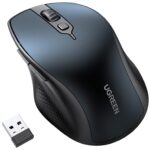 UGREEN 15807 Ergonomic Wireless Mouse – Bluetooth 5.0 (White, AA Battery Not Included)