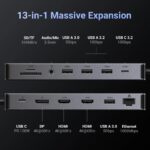 UGREEN 15978 USB-C Docking Station – 2× HDMI 4K@60Hz, DP, 4× USB-A, USB-C, Gigabit LAN, SD/TF, 3.5mm, PD - Image 2