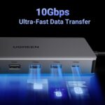 UGREEN 15978 USB-C Docking Station – 2× HDMI 4K@60Hz, DP, 4× USB-A, USB-C, Gigabit LAN, SD/TF, 3.5mm, PD - Image 4