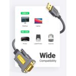 UGREEN 20222 USB 2.0-A to DB9 RS-232 Serial Adapter Cable – Male-to-Male, 2m - Image 7