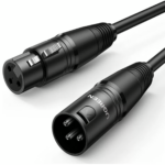 UGREEN 20710 Cannon (XLR) Microphone Extension Cable – Male-to-Female, 2m (Black)