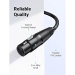 UGREEN 20710 Cannon (XLR) Microphone Extension Cable – Male-to-Female, 2m (Black) - Image 3