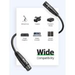 UGREEN 20710 Cannon (XLR) Microphone Extension Cable – Male-to-Female, 2m (Black) - Image 5
