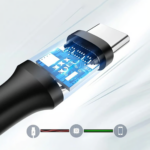 UGREEN 20882 USB 3.0-A to USB-C Cable, Nickel-Plated – Male-to-Male, 1m (Black) - Image 3