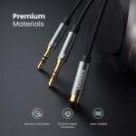 UGREEN 20899 3.5mm Audio Splitter Cable, Aluminum Case – Female-to-2-Male (Black) - Image 8
