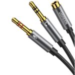 UGREEN 20899 3.5mm Audio Splitter Cable, Aluminum Case – Female-to-2-Male (Black) - Image 2