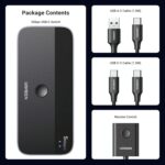 UGREEN 25098 USB 3.0 Sharing Switch 2 In 4 Out Input: 2XUSB-C；Output 3XUSB-A, 1XUSB-C - Image 8