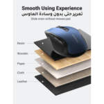UGREEN 25753 Ergonomic Wireless Mouse – 2.4GHz & Bluetooth (Blue, AA Battery Not Included) - Image 5