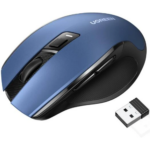 UGREEN 25753 Ergonomic Wireless Mouse – 2.4GHz & Bluetooth (Blue, AA Battery Not Included) - Image 2