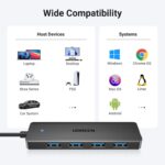 UGREEN 25851 USB 3.0 4-Port Hub – 0.2m Cable (Black) - Image 7