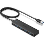 UGREEN 25946 USB 3.0 4-Port Hub – 0.6m Cable (Black)
