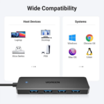 UGREEN 25946 USB 3.0 4-Port Hub – 0.6m Cable (Black) - Image 6