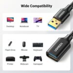 UGREEN 30127 USB 3.0 Extension Cable – 3m (Black) - Image 9