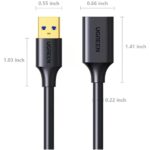 UGREEN 30127 USB 3.0 Extension Cable – 3m (Black) - Image 3