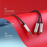 UGREEN 30619 3.5mm Audio Splitter Cable, Aluminum Case – Male-to-2-Female (Black) - Image 5